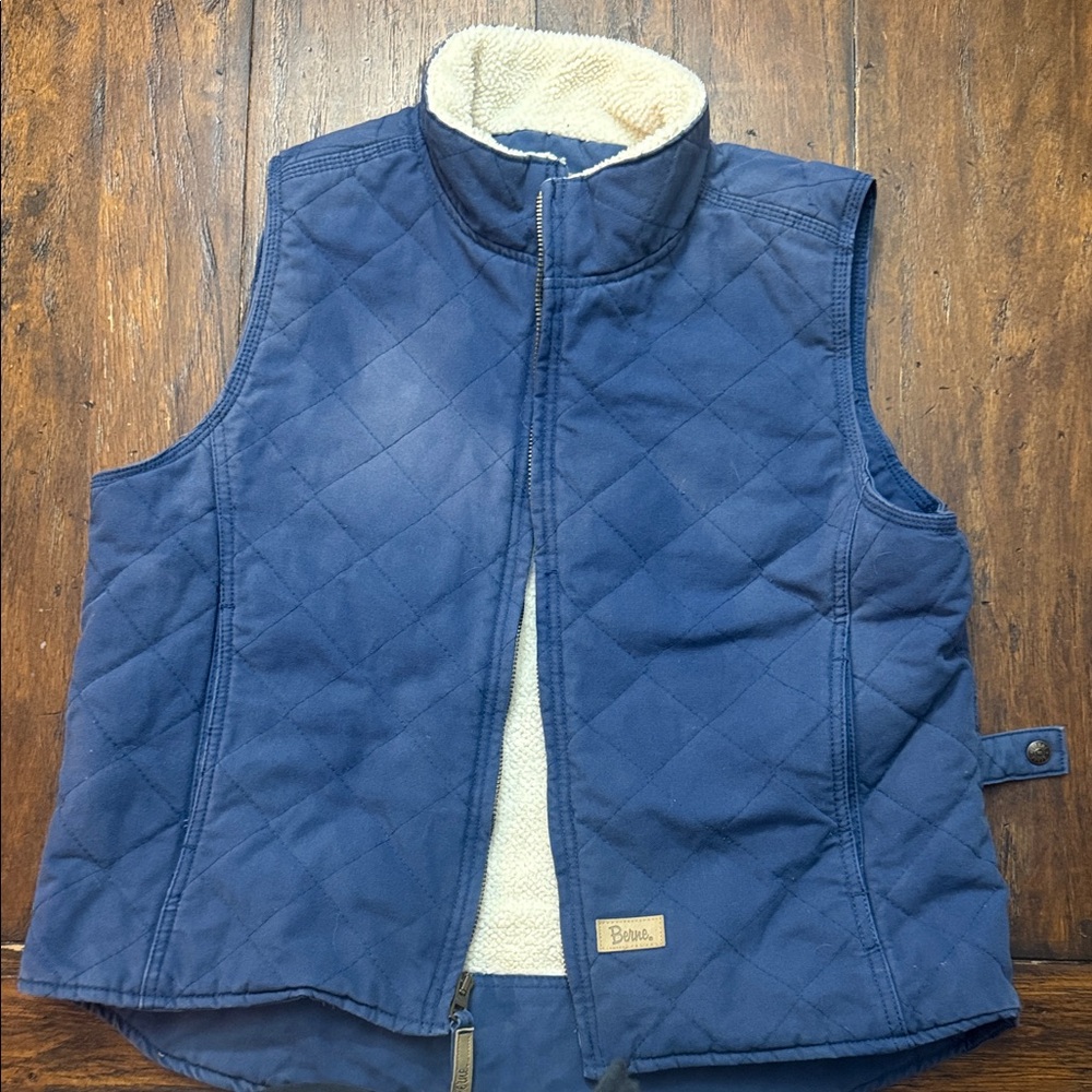 Berne Quilted women's work Vest with Sherpa Lining -